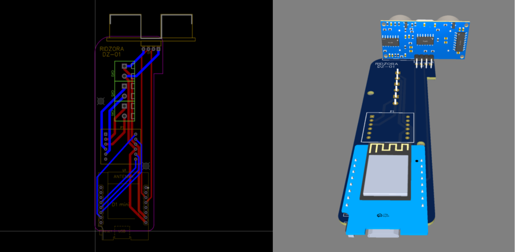 PCB design for tracked mobile robot