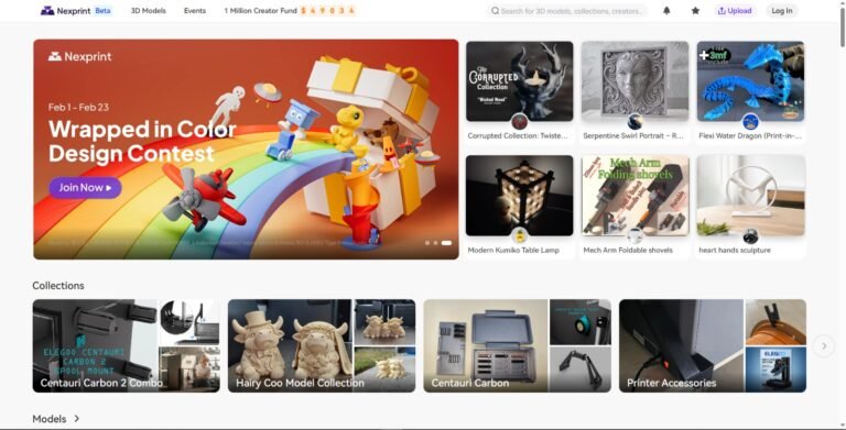 Muka hadapan laman web Nexprint.com