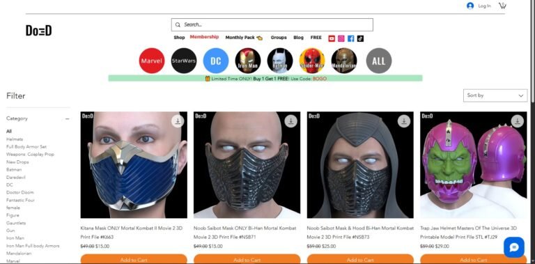 Muka hadapan laman web Do3D.com