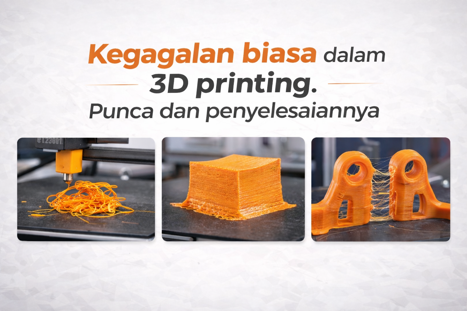 Masalah Cetakan 3D: Punca dan Penyelesaian