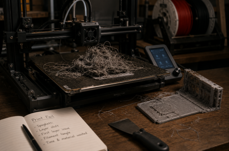 failed 3D print