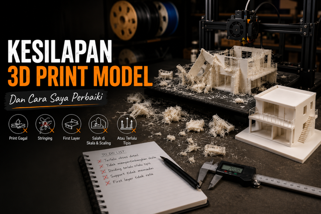 kesilapan 3D print model