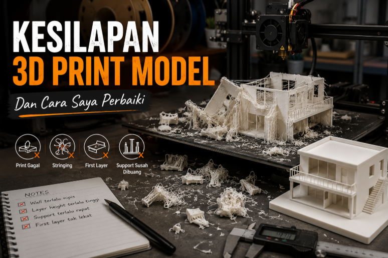kesilapan 3d printing dan cara perbaiki