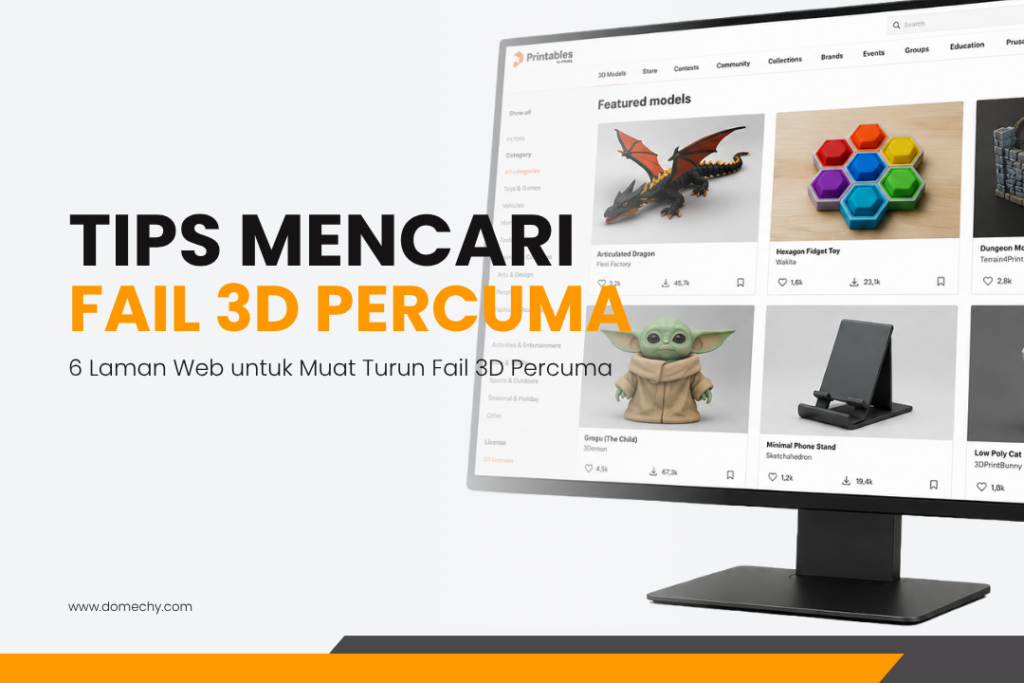 tips cari 3D model percuma