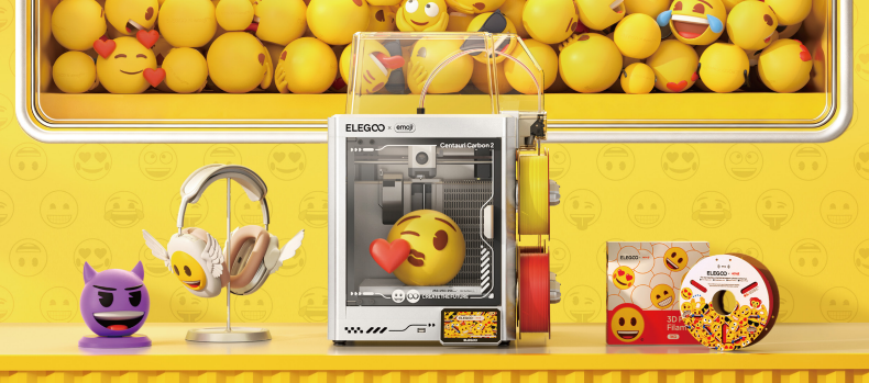 A new look for Elegoo Centauri Carbon 2 Combo with Emoji Collaboration