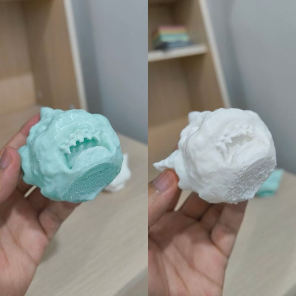 Perbandingan hasil cetakan model 3D Monster Head guna AD5X vs Ender 3 V2