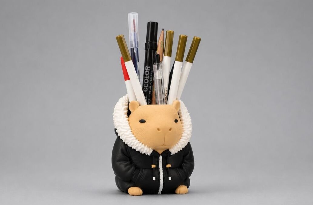 Free Capybara Pen Holder 3D Model