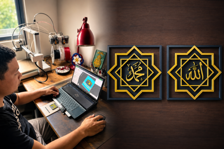 Khat Cetakan 3D: Anak Tempatan Mengintegrasi Teknologi Dengan Seni Islam