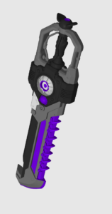 Free Futuristic Sci-Fi Sword Replica 3D Model, image 3