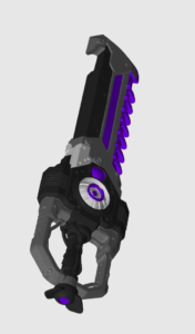 Free Futuristic Sci-Fi Sword Replica 3D Model, image 4