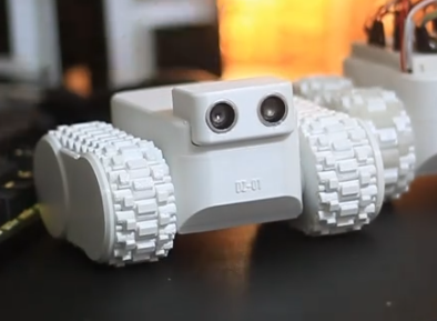 Robot Mudah Alih Bertrek Cetakan 3D