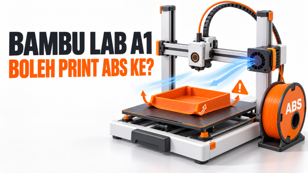 Bambu Lab A1 Boleh Print ABS Ke? Ini Perkara yang Anda Perlu Tahu