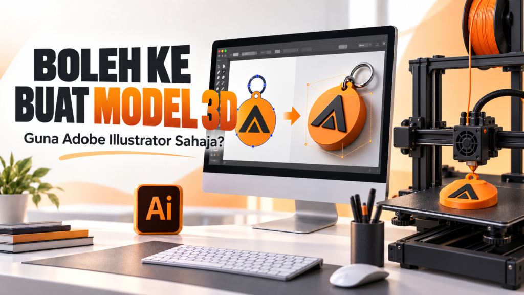 Boleh Ke Hasilkan Model 3D Guna Adobe Illustrator untuk 3D Print?