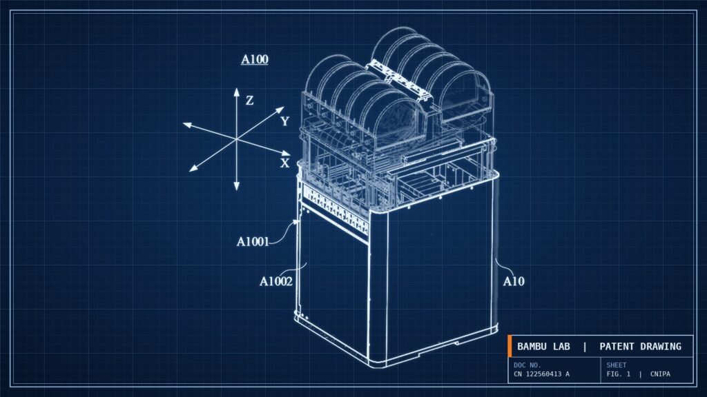 Bambu Lab H3C Dan P3C Bakal Tiba? Paten Tunjukkan Sistem Tukar Hotend 10 Nozzle