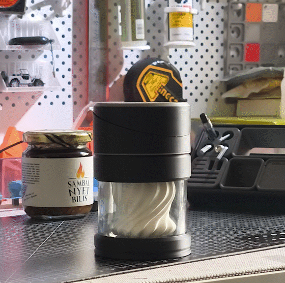 RE:JAR — Upcycled Wireless Charging Lamp.